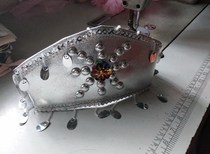  Yunnan ethnic minority Wa womens hat dance performance headdress Gourd silk performance props stage headdress