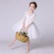 Girls dress piano performance costume high-end flower girl wedding little girl birthday princess dress host tutu skirt