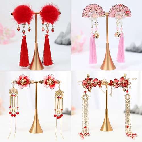 Ханьфу, детский аксессуар для волос, детская заколка для волос, шпильки для волос, китайская шпилька с кисточками, китайский стиль