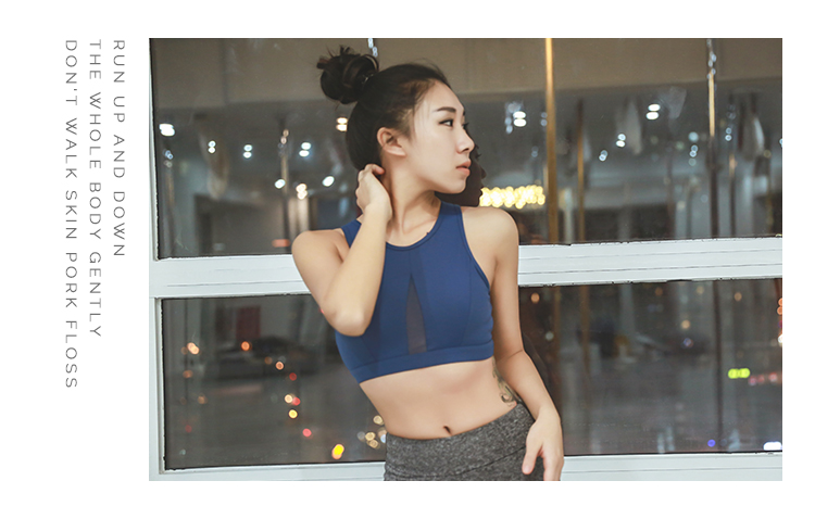 LANlan thể thao chuyên nghiệp áo ngực chống sốc thu thập rập khuôn yoga vest Bra tập thể dục đồ lót nữ vest nữ ao nguc the thao