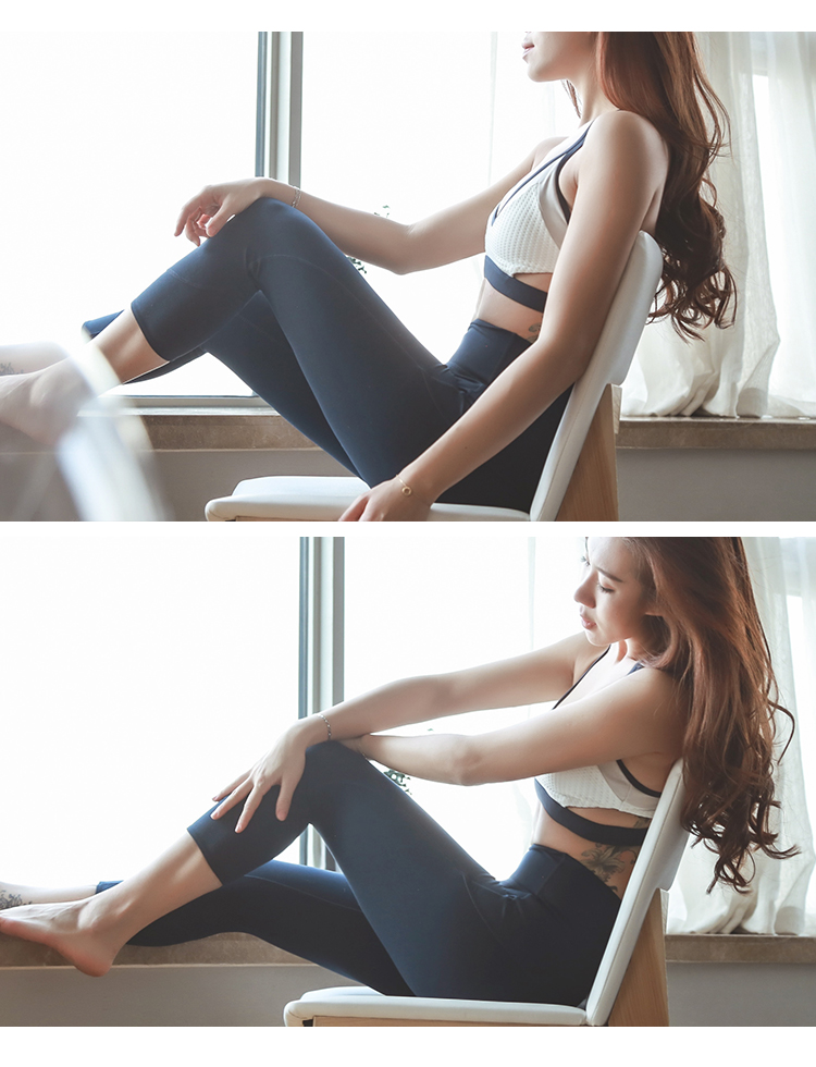L RECNAVA đồ lót thể thao cường độ cao nữ hỗ trợ áo ngực thể thao chống sốc áo ngực nữ áo ngực không có vòng thép áo tank top gym