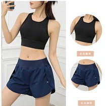 High waist sports anti-walking shorts loose running outer wearing female forklift RUN Dry