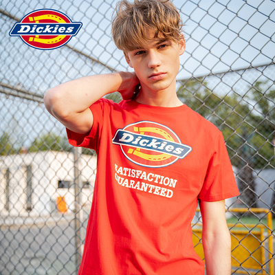 Dickies短袖T恤男潮牌百搭宽松LOGO印花夏季情侣新品全棉圆领TEE