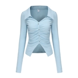 Барби тетя балет, вязание вязание, Женщина Ранняя весна Новое молоко платье, надевая пуповые жалюзи