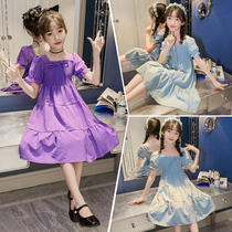 Girl Dress Dress 2021 New Summer Dress Cake Skirt Children Dress Ocean Gas Little Girl Summer Fashion Princess Dresses