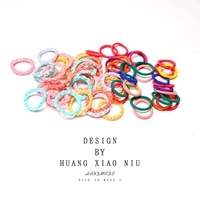 Радужный цвет+кружево (60 нарядов) диаметр около 2 см.