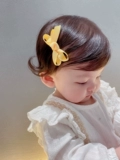 黄小妞 Детская классическая заколка для волос с бантиком для девочек, безвредные милые шпильки для волос, аксессуар для волос, не повреждает волосы