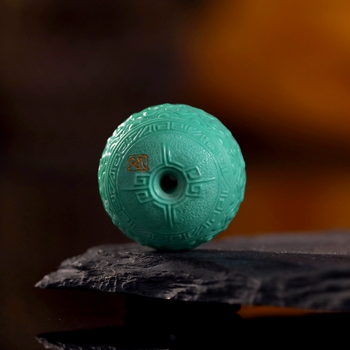 品松 Натуральная бирюзовая природная руда, резные бусины, подвеска, браслет, аксессуар