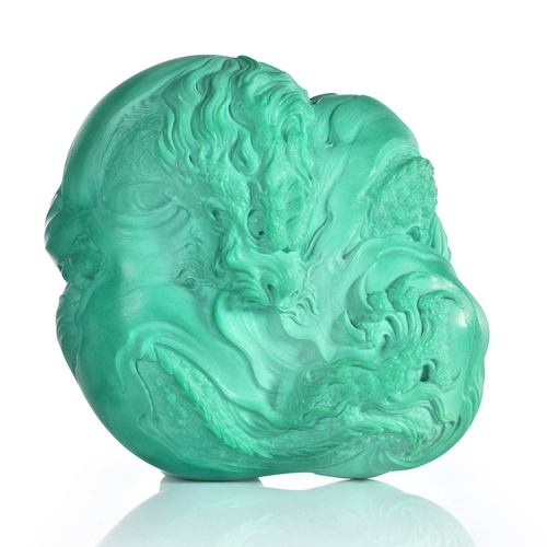 品松 Натуральная бирюзовая природная руда, резьба по камню, ручка, украшение в руку, подвеска