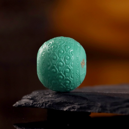 品松 Натуральная бирюзовая природная руда, резные бусины, подвеска, браслет, аксессуар