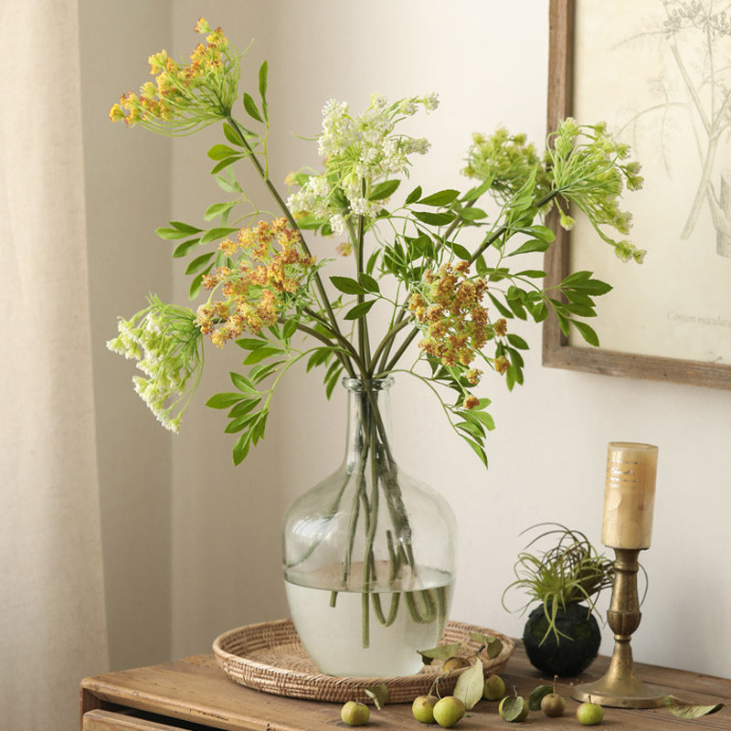 Lashellese flower simulation flower table flower art decorated in the home 2021 new living room plastic flower fake flower