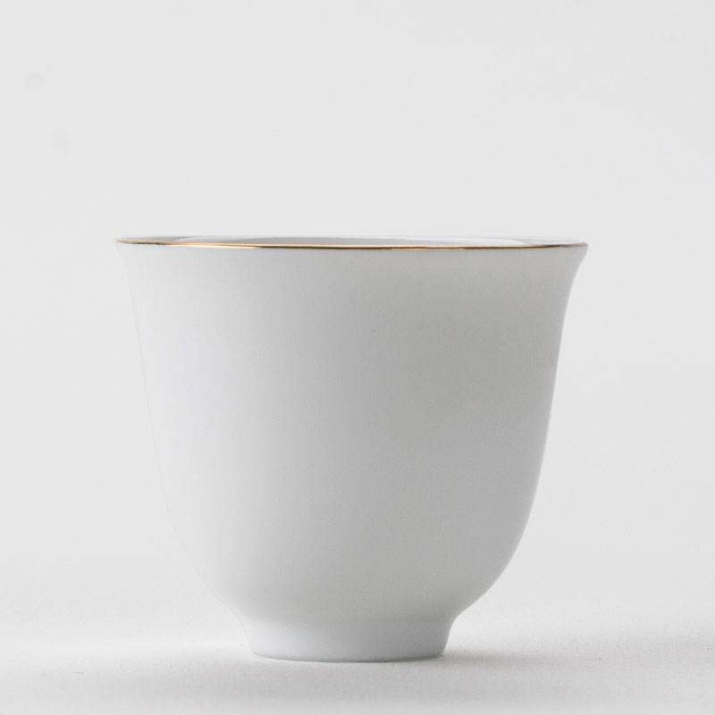 Repeatedly in inferior smooth celadon ceramic keller sample tea cup fat white porcelain cup kung fu tea tea cup, small cup