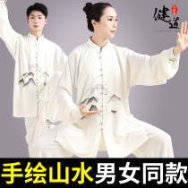 womens tai chi costume martial arts costume mens chinese style tai chi kung fu kung fu costume spring and autumn performance costume suit