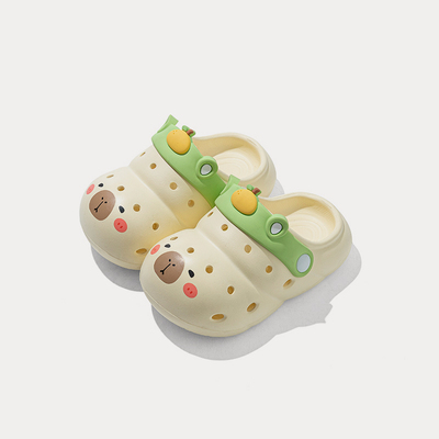 Pig Daddy Baby Slippers for Girls, Summer Non-Slip Bathroom Shoes for Infants and Toddlers, Children's Clogs for Boys, Beach Shoes — 2