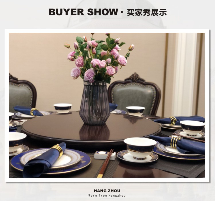 European top - grade LanYao gold dishes and utensils neoclassical up phnom penh dish suits for ceramic beefsteak flat home plate