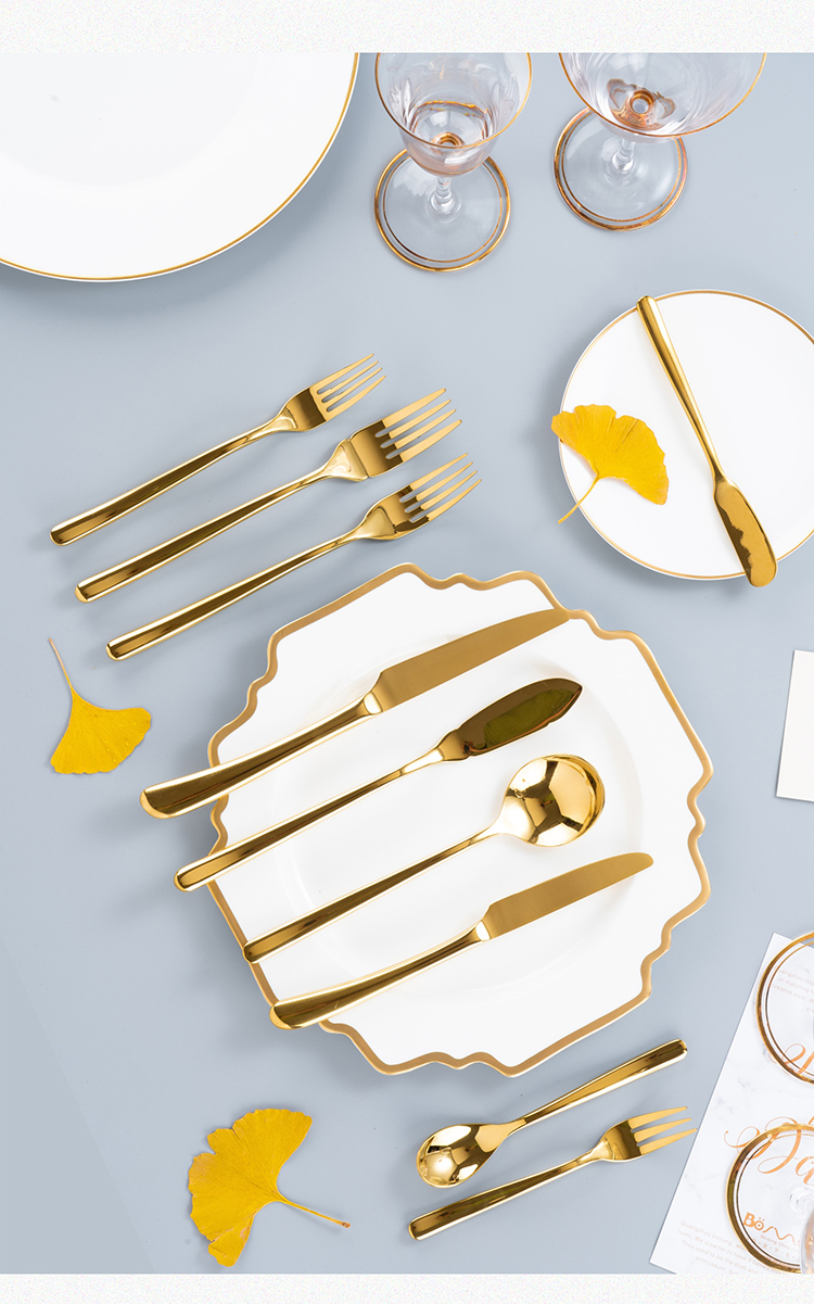 European ceramic plate steak knife and fork suit creative up phnom penh white race course dish western - style food tableware full set the table