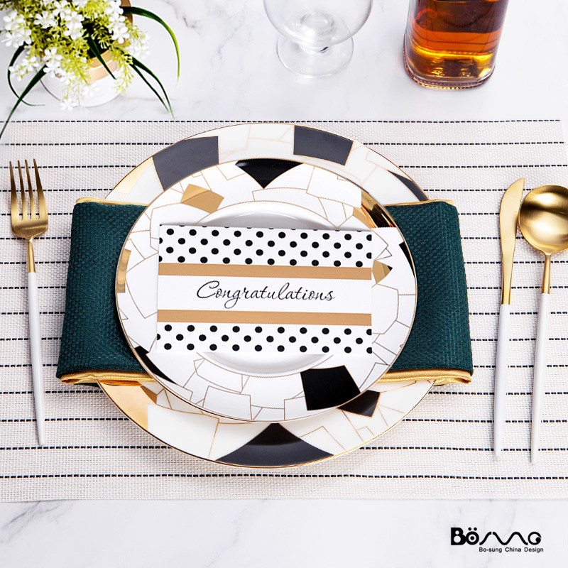 Postmodern American western food dish between example household villa high - grade club steak plate dishes ceramic tableware package
