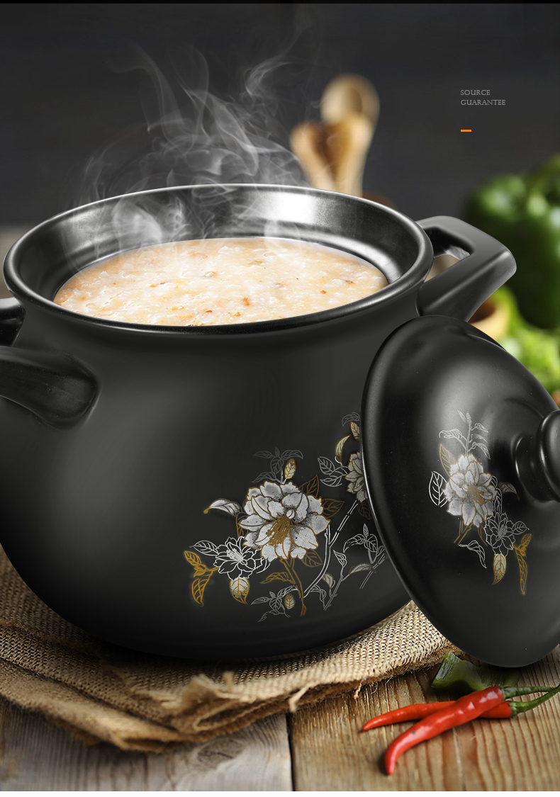 Casserole stew high - temperature crock soup pot small ceramic Casserole household flame gas pot soup pot soup pot