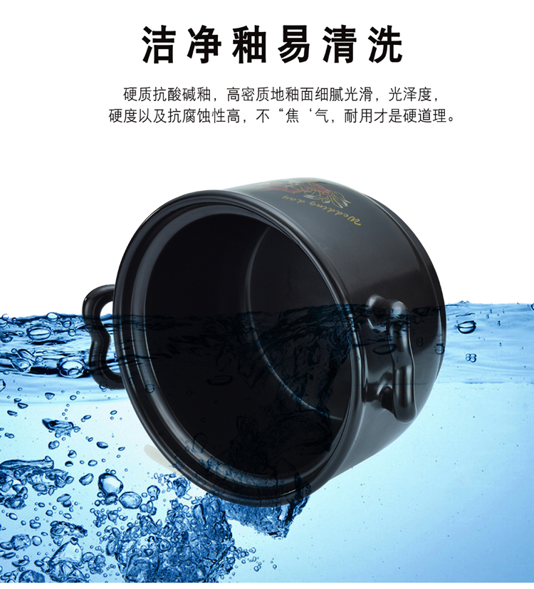 Buy one, get one crock pot stew of household ceramics simmering casserole soup pot gas flame to hold to high temperature crock in clay pot soup