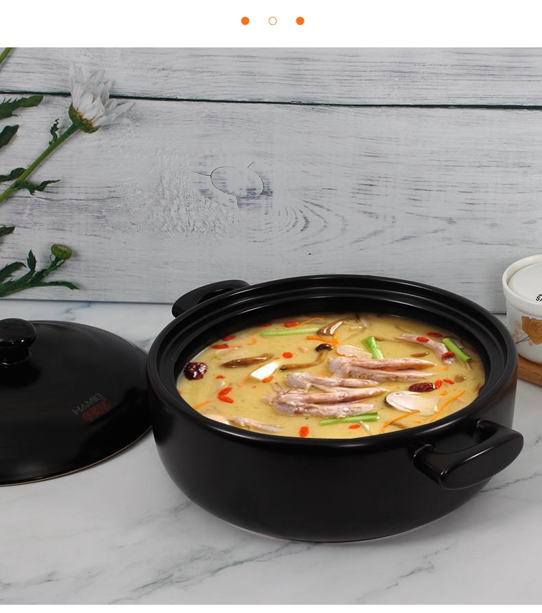 Casserole stew household gas flame with high temperature resistant soup stew Casserole ceramic Casserole soup rice cooker