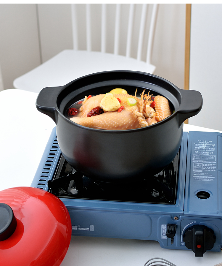 Casserole stew ceramic soup Korean earth high temperature resistant to children 's small non - stick 2 l household gas