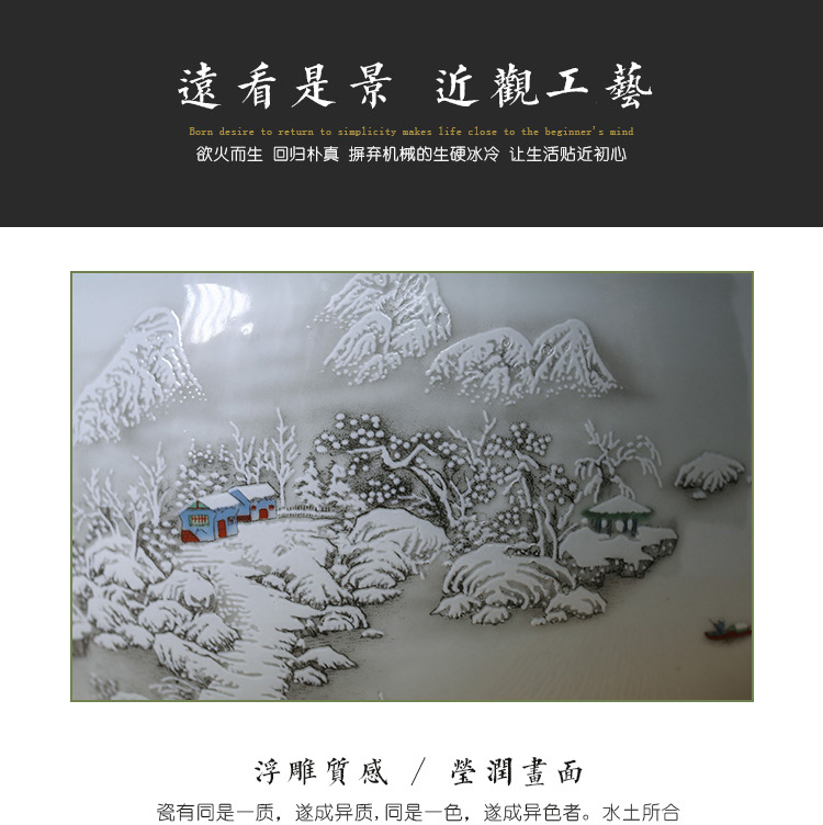 Jingdezhen ceramic barrel with cover household ricer box insect - resistant seal storage tank cylinder 5 jins of 10 jins 20 jins