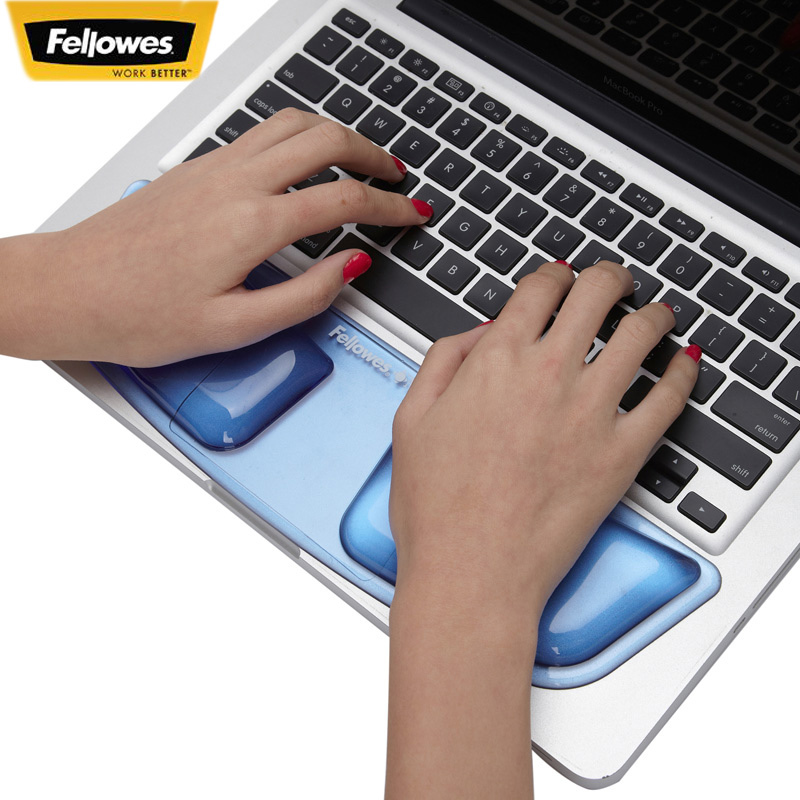Fellowes Laptop Keyboard Pad Office Silicone Mouse Wrist Pad Pad Keyboard Mouse Rubber Hand Pad
