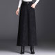 Printed wide-leg pants nine-point pants women's pants 2022 autumn and winter new loose wide-leg wide-leg pants mother's fat-leg pants