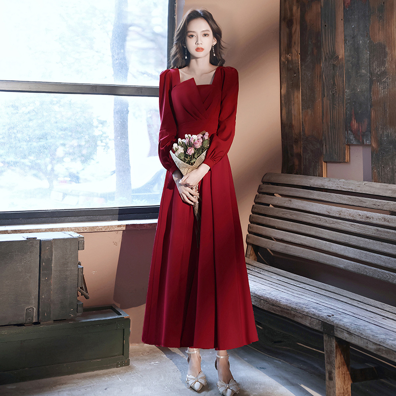  XL+210205 wine red long sleeves   + $4.71 