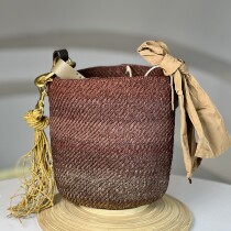CLAUDIA AKEL-Thick rattan woven limited edition large size