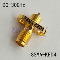 SSMA-KFD4 Radio Frequency Connector High frequency flat needle female head flange fixed wearing wall SSMA-KFD radio frequency joint