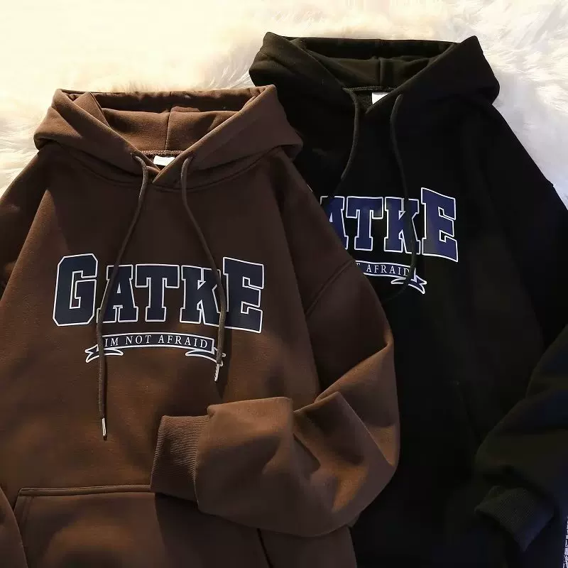Ретро теплое худи, куртка, американский стиль, плюс сайз, oversize