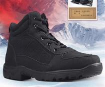 New lightweight velvet cold-proof boots for men in winter velvet thickened wool boots combat boots black warm cotton shoes