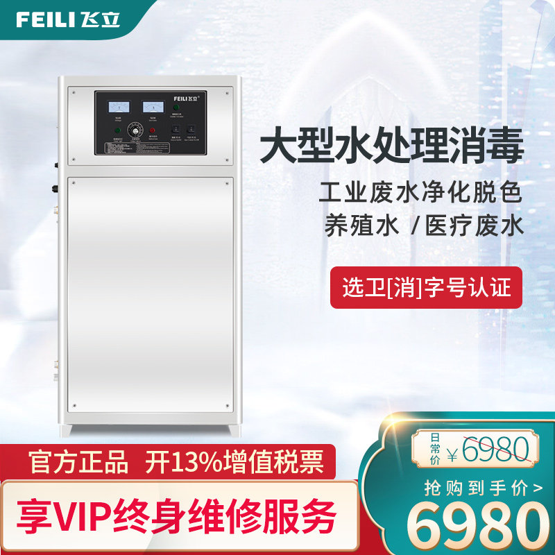 Flyly 50g ozone generator water-cooled ozone disinfection machine 100g large surface ozone machine continuous work invoicing
