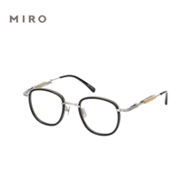 (MIRO) designer titanium alloy spectacle frame square retro male oval artistic and female myopia game-proof blue light