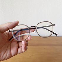 South Korean star Titanium Metal Super Light Fashion Round Glasses Frame Female ART 100 LAP NEUTRAL NEARSIGHTEDNESS BOX MAN