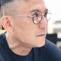 Gold SINNERGASM925 Silver Glasses Round Men's Myopia Handmade Titanium Glasses Chow Yun Fat Same Frame Female