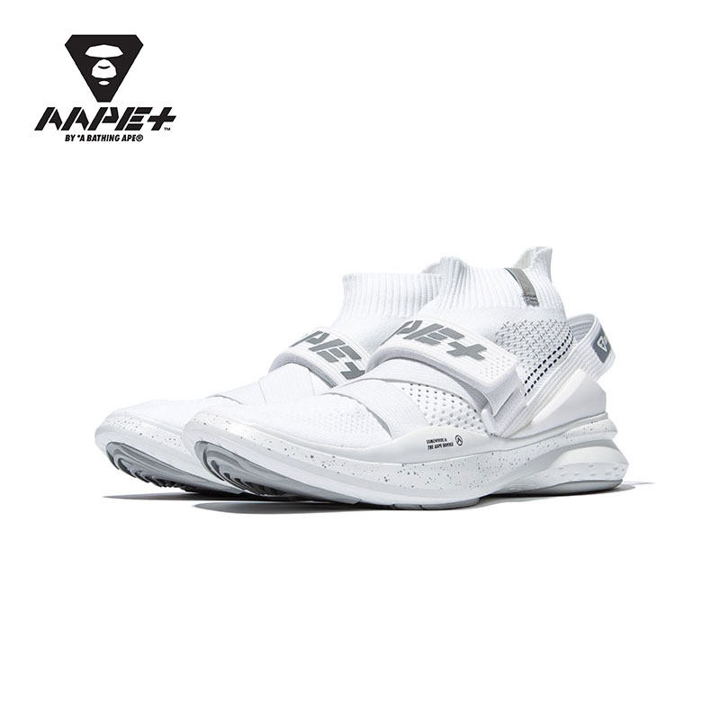 AAPE Men's Sneakers Letter Print Webbing Socks Sneakers 6538XXC