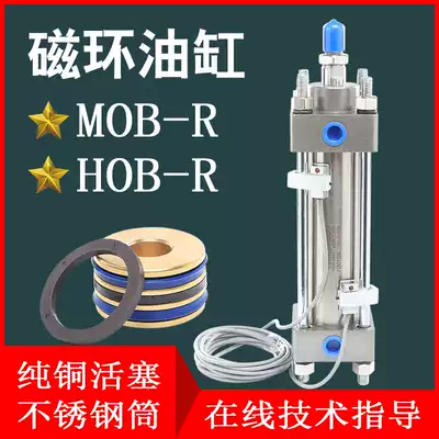 JMC stainless steel cylinder with magnetic ring magnetic induction switch magnetic sensor data line MHOBR magnetic hydraulic cylinder