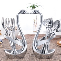 304 stainless steel creative fruit fork moon cake fork Coffee spoon set Cygnus Western tableware Fruit sign dessert