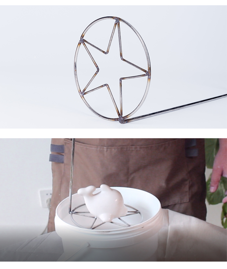 With ceramic glaze glaze aircraft glazing glazing tool ceramic colored glaze pentagram