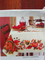 Thanksgiving Turkey pumpkin tablecloth American country Christmas Oval rectangular dining cloth cover conference table tablecloth