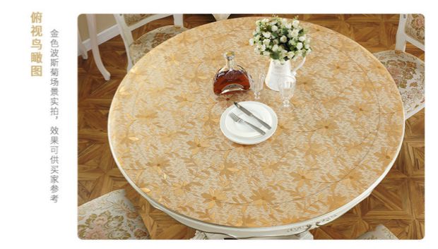 Giả đá cẩm thạch bàn tròn bảng vải hoa kẹp kính mềm bảng pha lê vải tấm thảm nhà Khăn trải bàn bụi dầu không thấm nước - Khăn trải bàn mẫu khăn trải bàn phòng họp