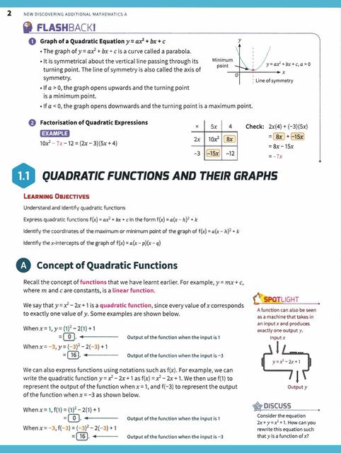 Singapore Middle School Mathematics Textbook New Discovering Additional Mathematics Textbook a B Additional Mathematics Textbook Teacher's Guide Optional Suitable for Cambridge O-Level Exams