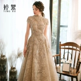 Банкетное вечернее платье Женское длинное 2024 Новое благородное темперамент тост -годовой год -юбки можно носить