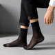 ຖົງຕີນຜູ້ຊາຍ summer ultra-thin pair socks black ice silk socks short socks formal business shoes mid-tube summer