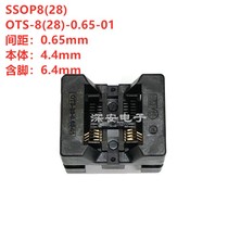 OTS-8(28)-0 65-01 SSOP8 Burned Test Seat Pitch 0 65 Pin Width 6 4 IC Socket