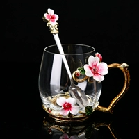 Red Yingchunhua Dwarf+Emamel Spoon-Jane