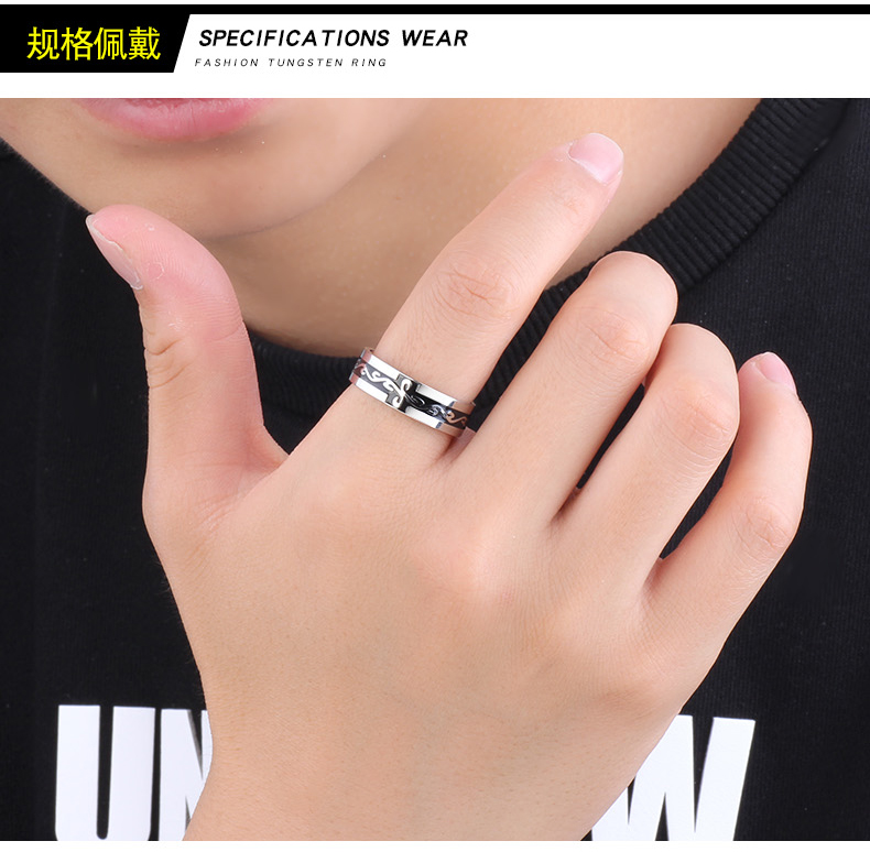 Bague homme en Acier au titane - Ref 3086410 Image 12