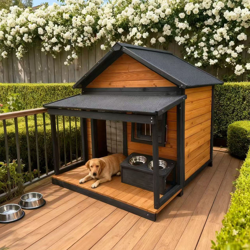Outdoor Dog Cage Dog House Solid Wood Sunproof and Rainproof Dog Kennel Dog Room Large and Medium-Sized Dog Golden Retriever Cat Cage Cat House Cat Shelter